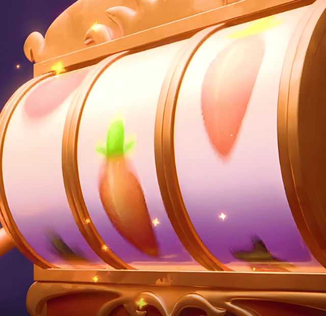 Wink Slots games page featuring a spinning slot machine, highlighting premium slot titles from leading studios available at Magius Casino